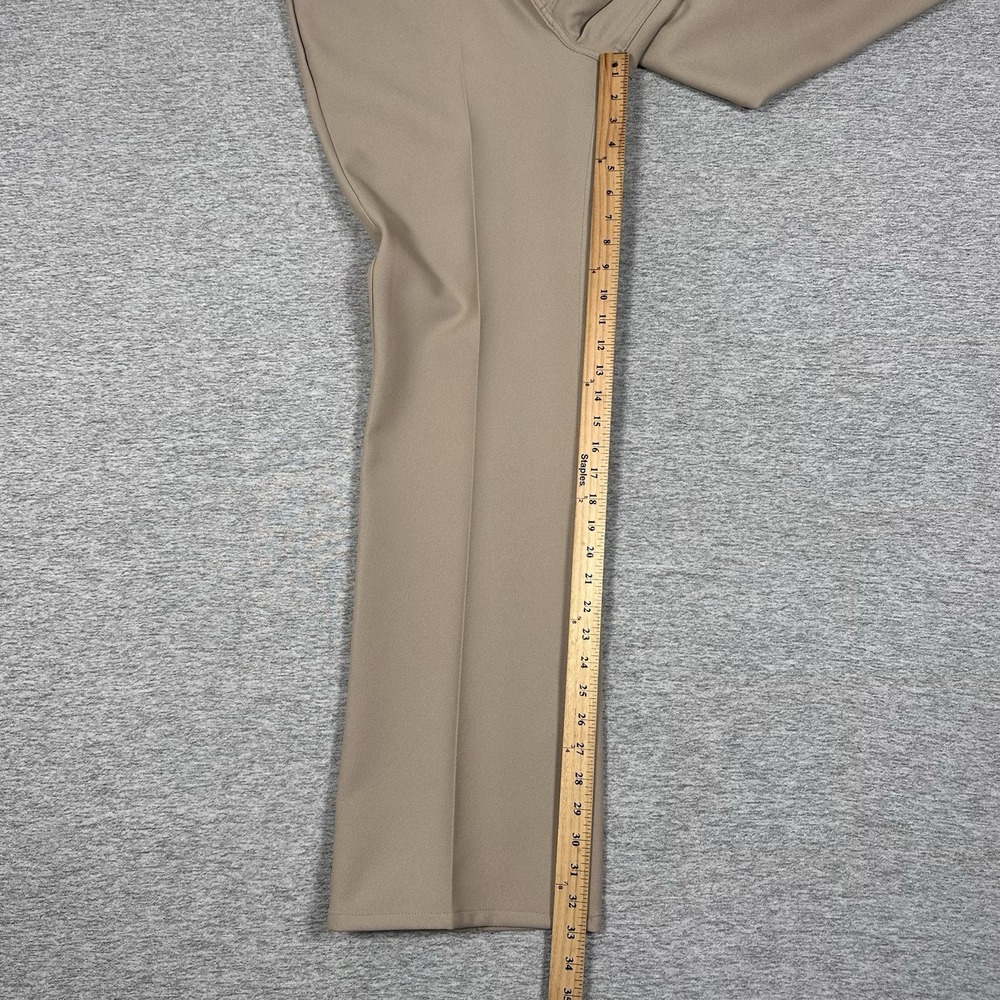 Vintage Levi's Pants Mens 38x32 Tag (36x33 Fit) Beige Polyester Bootcut USA Made - Picture 5 of 9